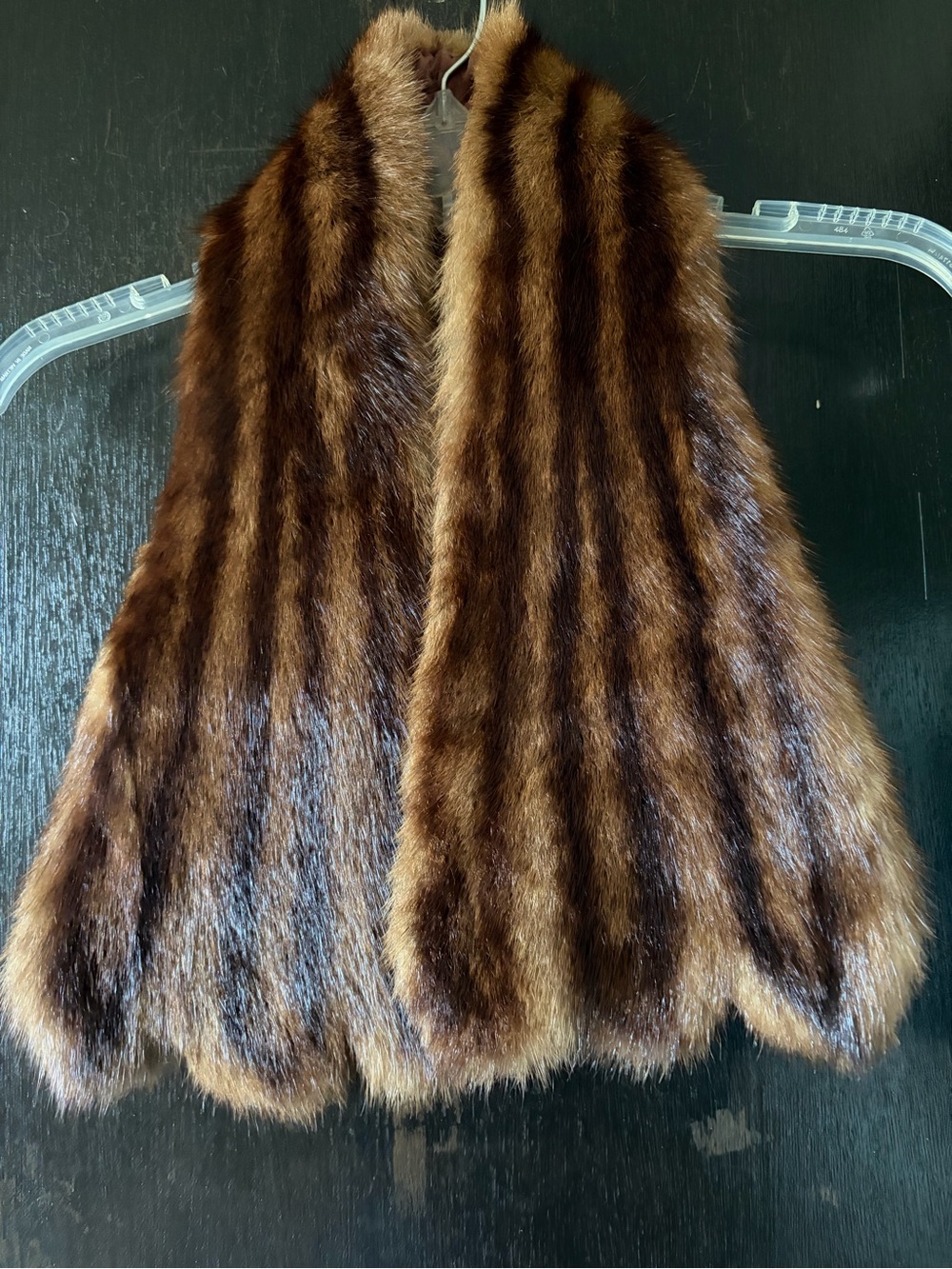 Vintage 50’s brown mink fur scarf stole - Picture 2 of 6